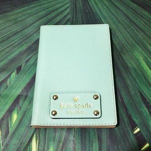 Kate Spade Light Blue Passport Holder